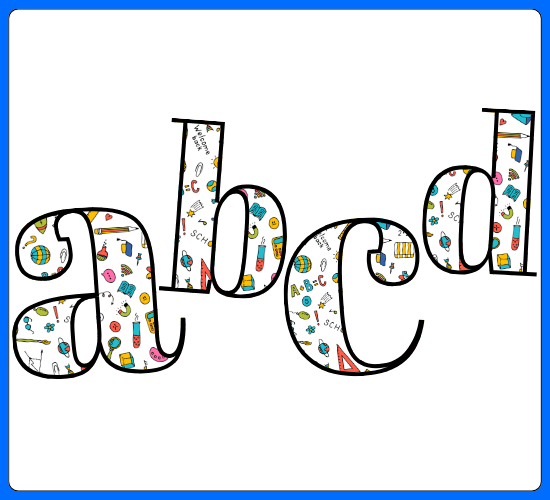 World Maths Day Display Lettering Lowercase